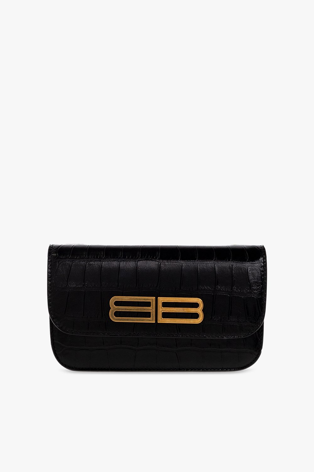 Black 'Gossip' wallet with chain Balenciaga